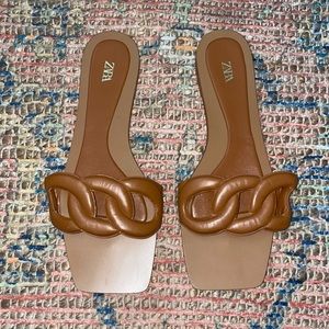 Brand new ZARA sandals - size 38 (will fit a 7-7.5)